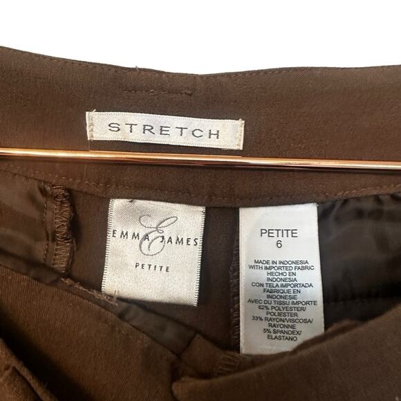 Ana Ladies chocolate brown Jean pant high rise straight size 6 - Picture 2 of 8